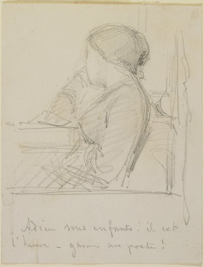 Femme assise à une fenêtre, 1858 - James Abbott McNeill Whistler